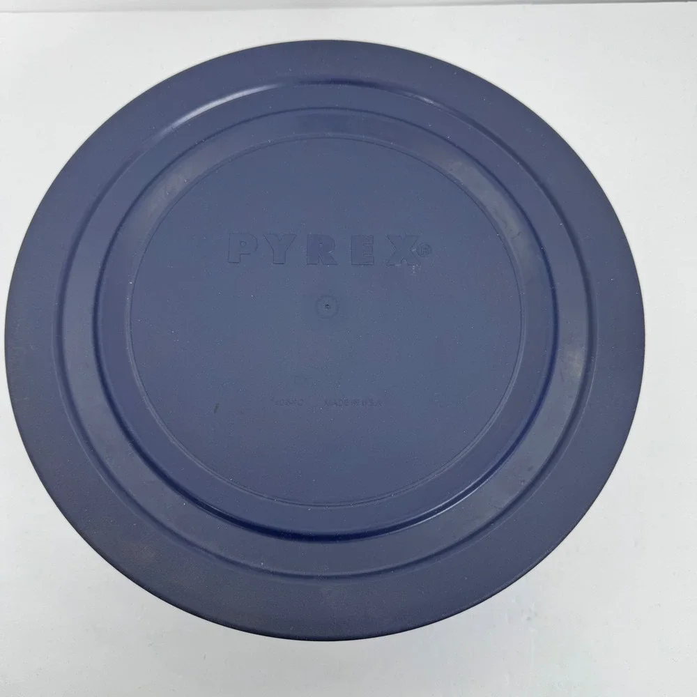 Vintage Pyrex Portables Food Carrier 4.5QT Navy Blue Insulated Bag Bowl 7404-S